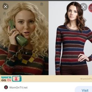 Marc by Marc Jacobs Pyo stripe metallic sweater